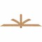 Ekena Millwork Redmond Smooth Timber Gable Bracket, Western Red Cedar, 72"W x 21"H x 1 1/2"D x 3 1/2"F, 7/12 Pitch GBW072X21X0204RED00SWR - alternate 1